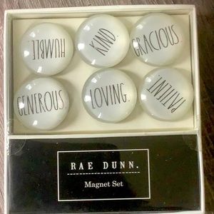 Great gift idea! Rae Dunn Magnet set. 6 glass dome magnets!